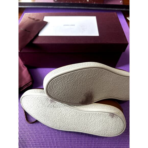 John Lobb Men Molton Sneakers Trainers NEW Size 7.5 UK, 8.5 US Cognac Leather - Picture 6 of 16